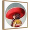 Mi Taco Mi Amigo Dog by Lucia Heffernan 16-in. W x 16-in. H. Canvas Wall Art Print Framed in Natural